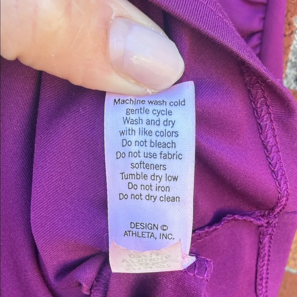 Athleta Magenta Wrap-Style Dress (M) - Picture 6 of 6